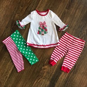 3 Piece Baby Girls Christmas Bundle